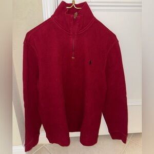 Polo Ralph Lauren Men's Red Zip-Up Sweater
